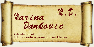 Marina Danković vizit kartica
